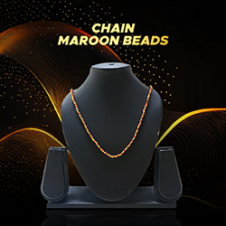 Chain Maroon Beads