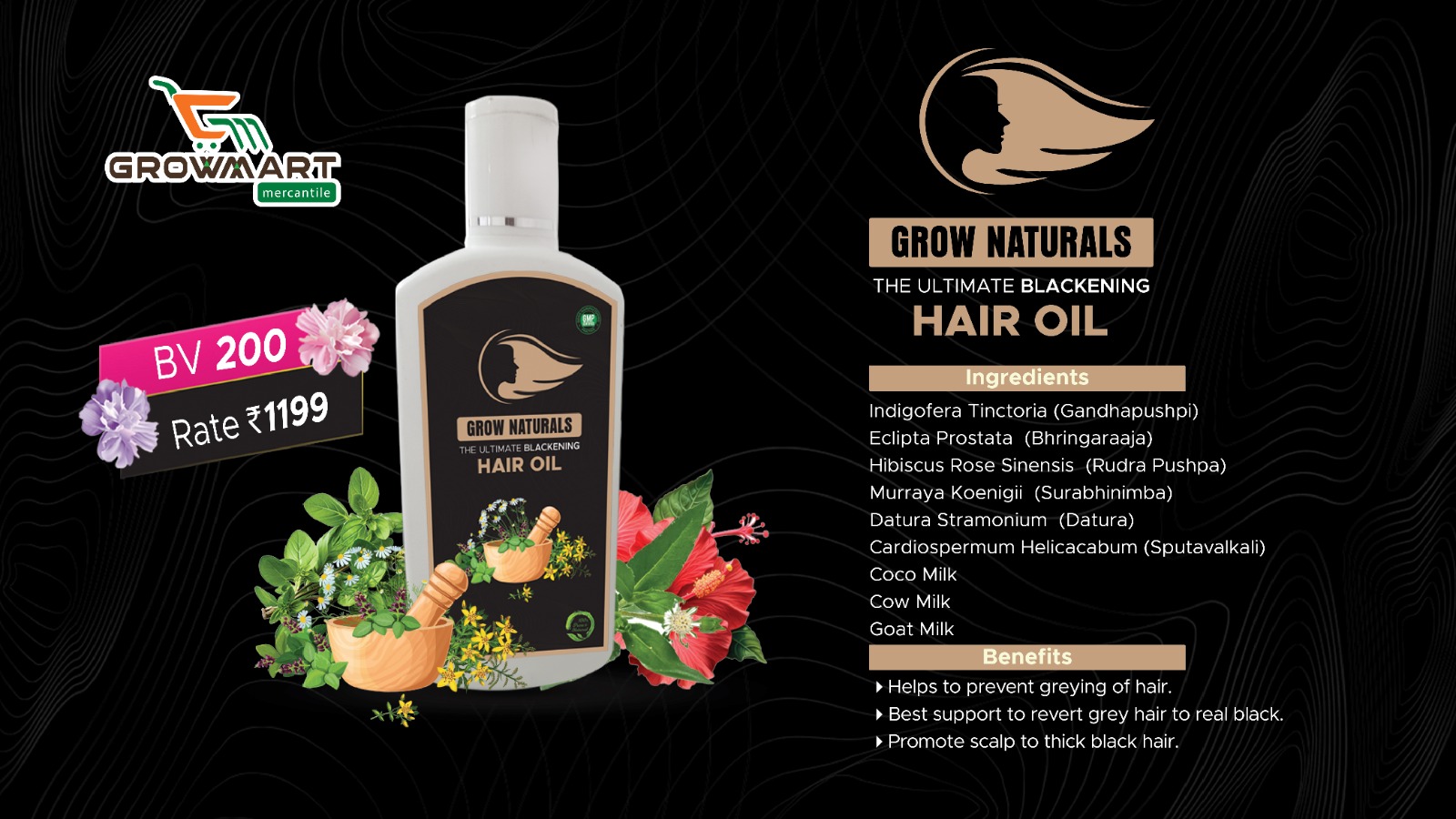 Blackening Hair Oil